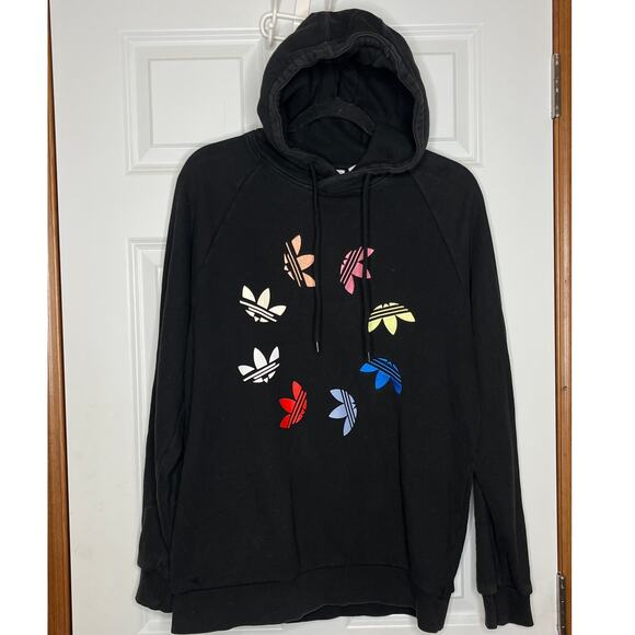 Adidas Originals Adicolor‎ Shattered Trefoil Hoodie Black Men Medium - Picture 10 of 10